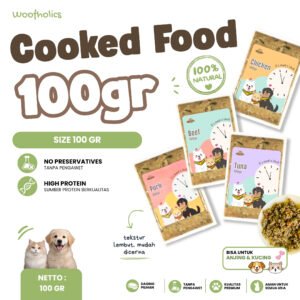 Cooked Food 100gr [ Wajib Pengiriman Instant / Paxel Next Day ]