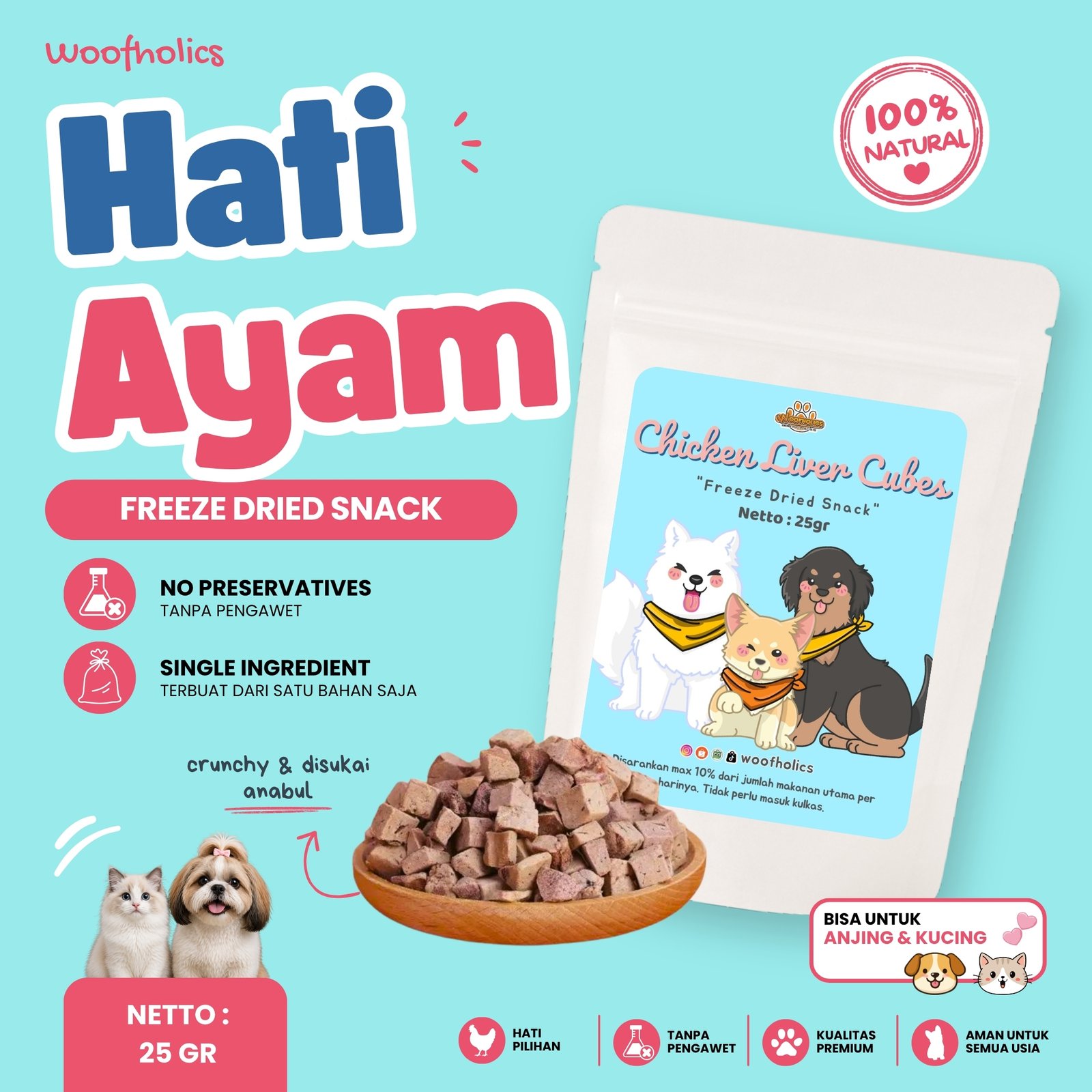 Freeze Dried Chicken Liver | FD Hati Ayam