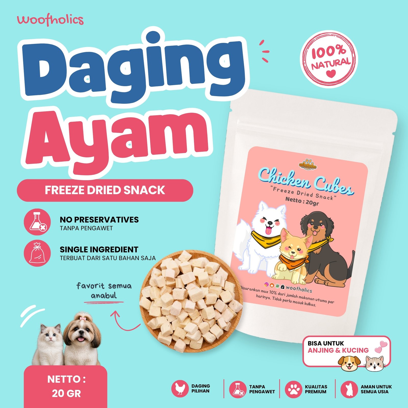 Freeze Dried Chicken Meat | FD Daging Ayam