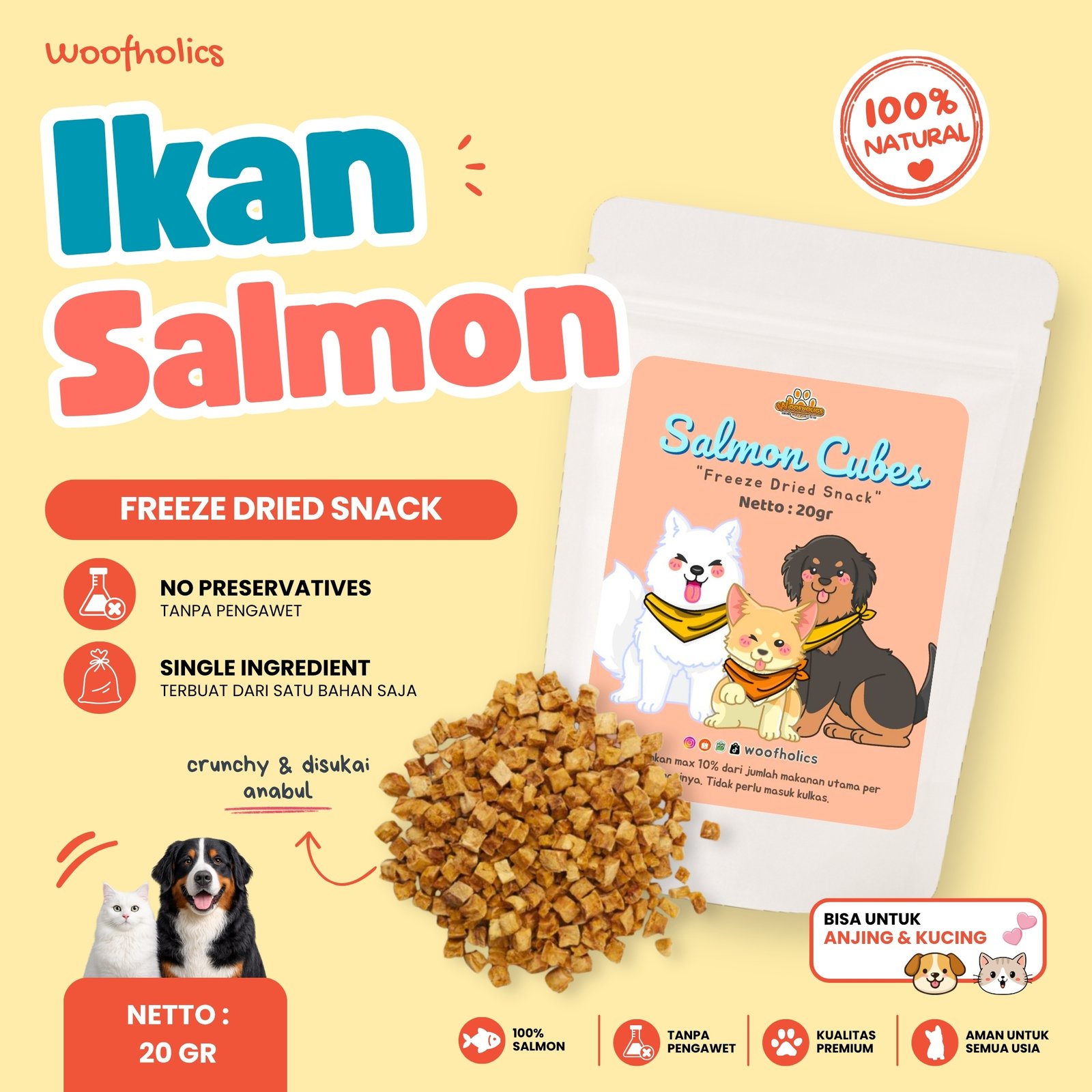 Freeze Dried Salmon | FD Ikan Salmon
