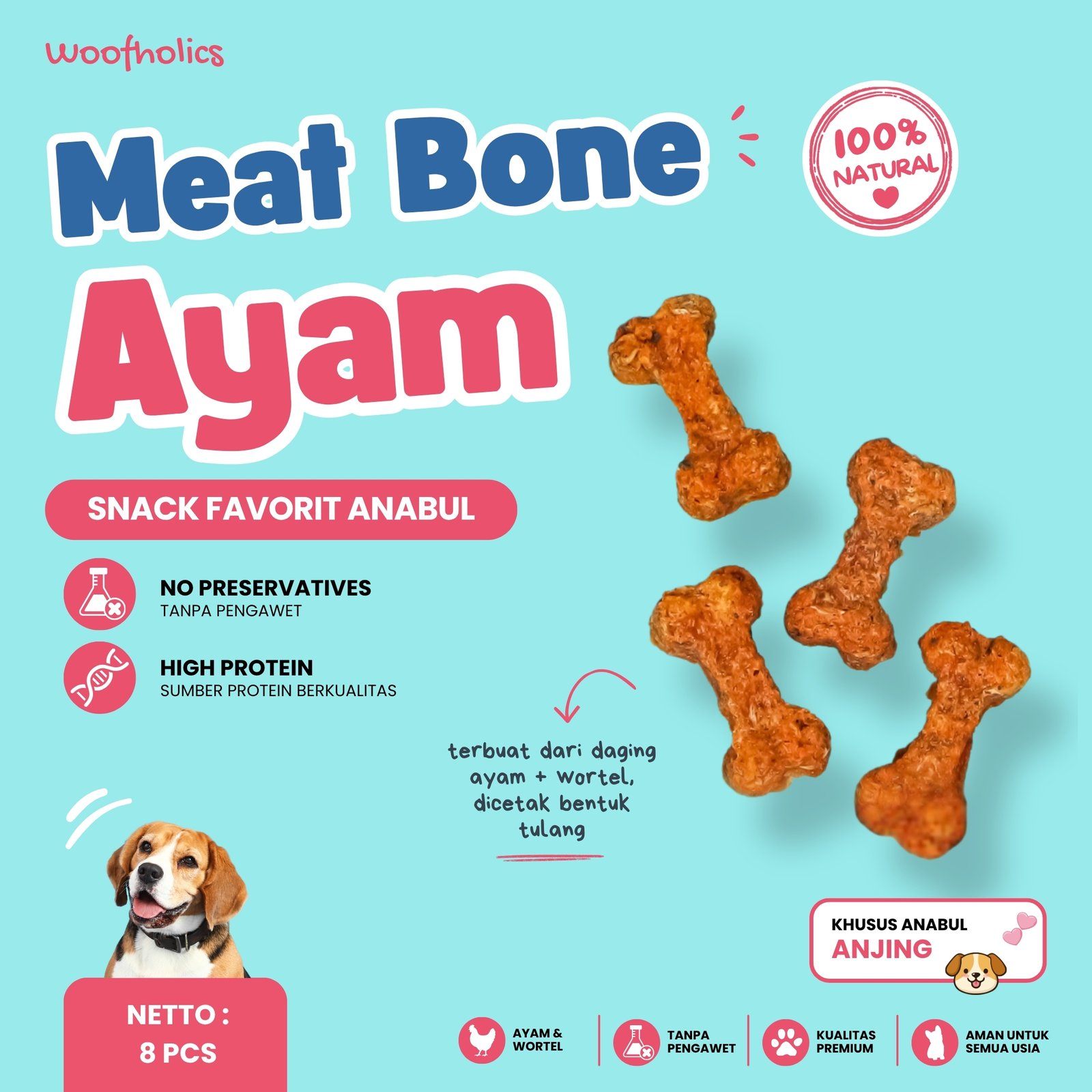 Meat Bone | Snack Bentuk Tulang